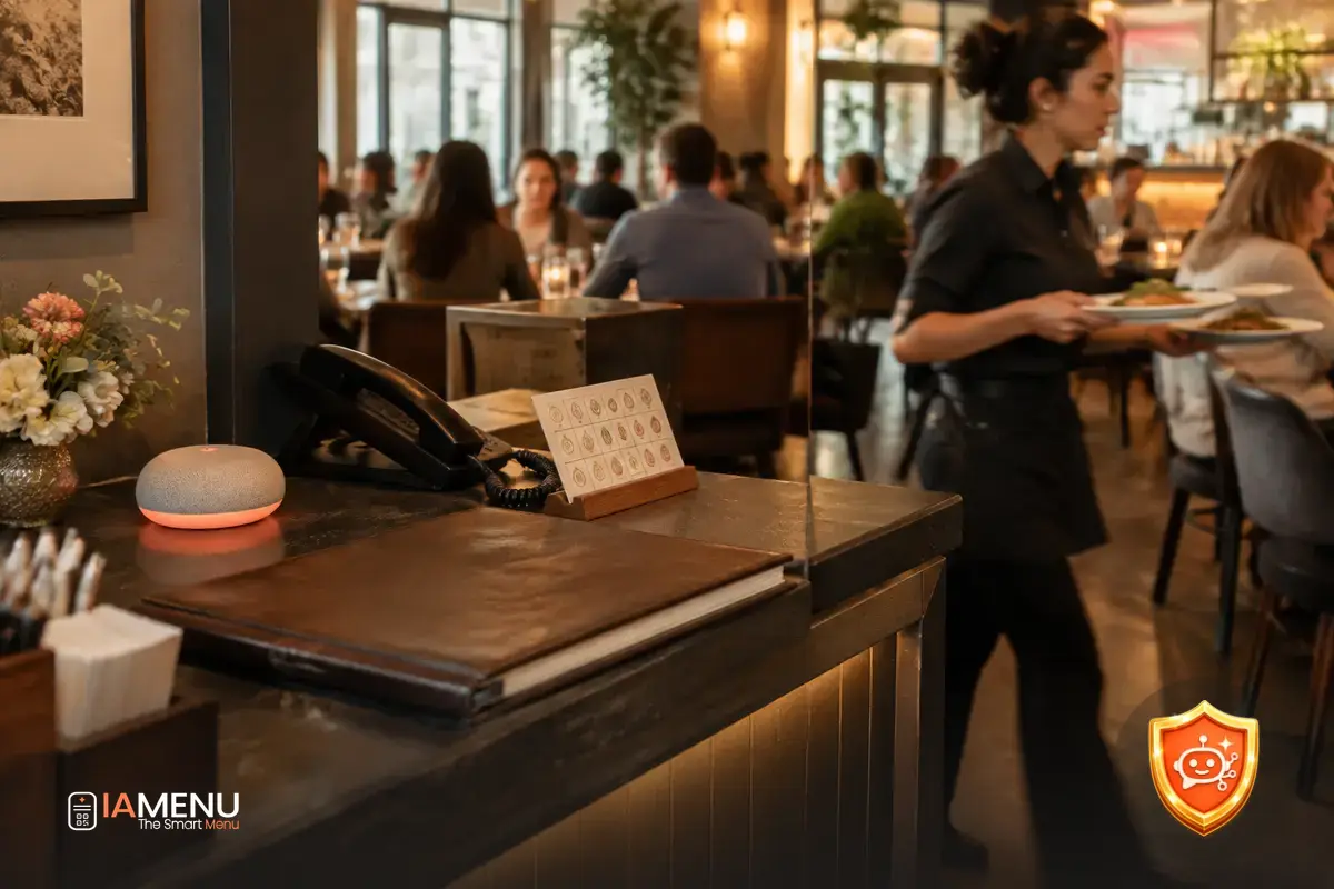 Recepcionista IA para restaurantes: qué debe hacer en 2026