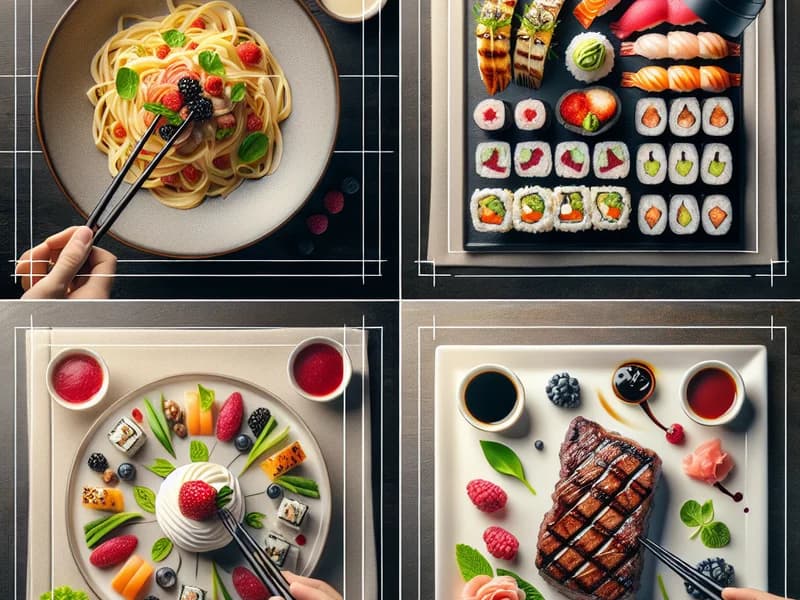 AI-generated professional food photography for restaurants
