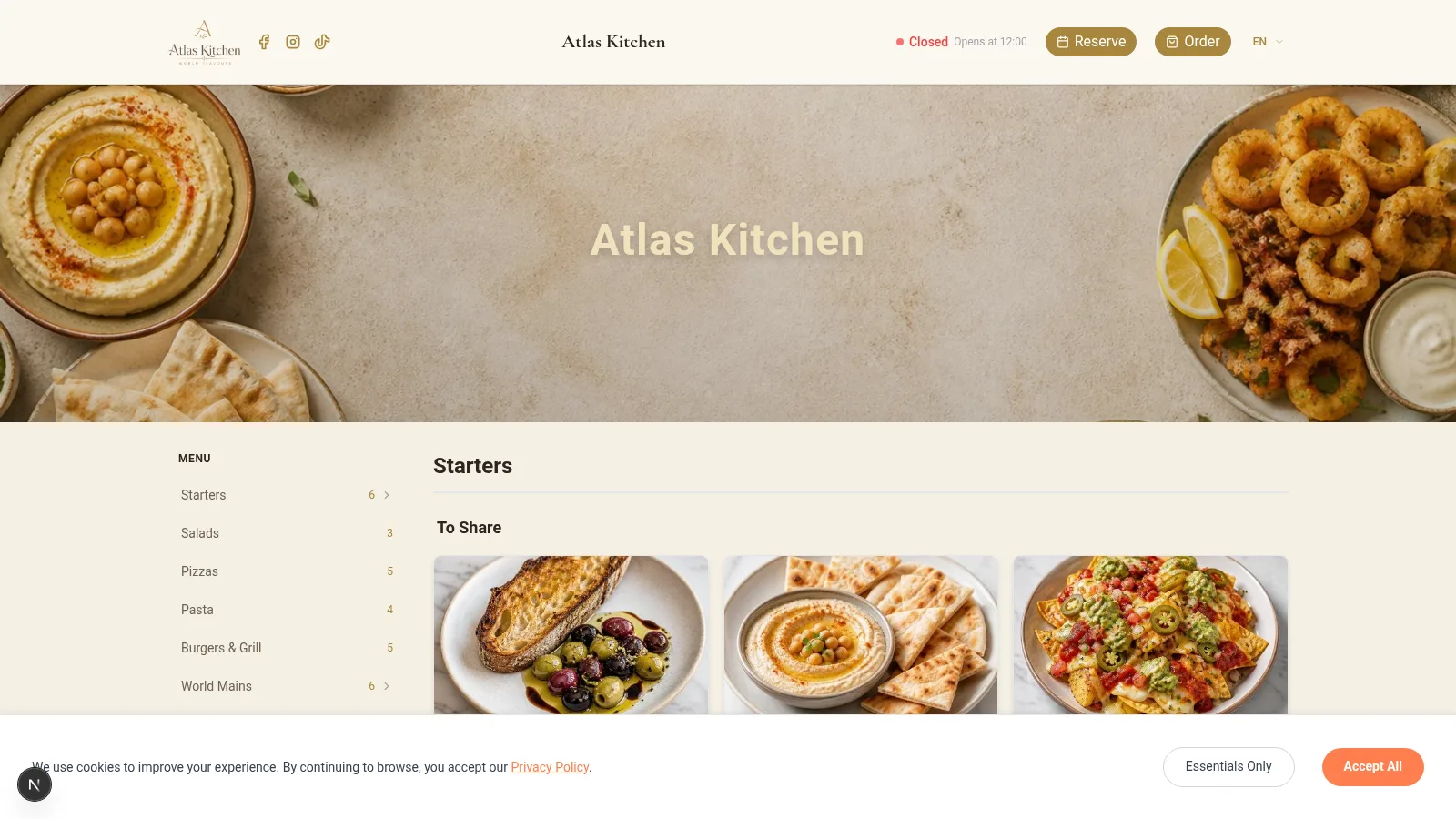 Acceder a la configuración de la Vista del Cliente en escritorio