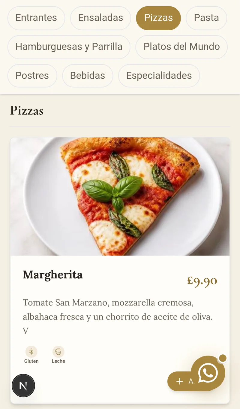 Configurar Información General del restaurante
